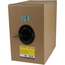 StarTech 1000 ft Bulk Roll of Black CMR Cat5e Solid UTP Riser Cable (WIR5ECMRBK) picture