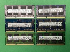 LOT OF 6 - Various 8GB DDR3 PC3 Samsung SK Hynix Laptop RAM - TESTED picture