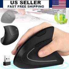 Ergonomic Optical Vertical Mouse 6 Keys USB Wireless Mice 2.4GHz 1600DPI for PC picture