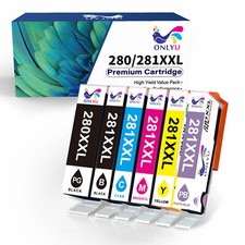 6 PACK Premium Ink Cartridges for Canon 280XXL 281XXL PIXMA TR8520 TS6100 TS6120 picture