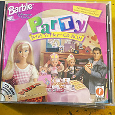 Mattel Media Barbie Party Print 'n Play CD-ROM Win 3.1/95 English MPN 17765 picture