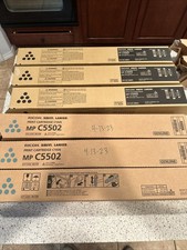 Lot of 11 Ricoh MP C5502 Black, Cyan, Magenta, Yellow Print Cartridge's Genuine picture