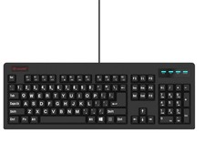 New 104-Key Large Print USB Wired 7ft, Spill-Resistant, Sleek Black, Durable ... picture