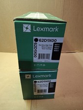 LOT OF 2 Genuine LEXMARK 62D1X00 Toner Cartridge BRAND NEW picture