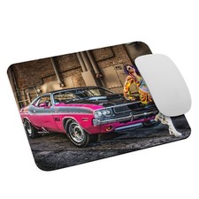 1970 Dodge Challenger T/A 340 Six Pack Panther Pink Muscle Car Mouse Pad Gift picture