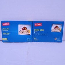Lot of 2 Staples Photo Plus Gloss Paper 4