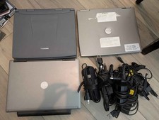 Lot of Vintage Laptops Dell D600, D620, Toshiba Satellite 2100CDS Working/Parts picture