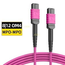 1-10M MPO Female to MPO Female OM4 Fiber Optic Patch Cord 12 Core Type B MTP lot picture