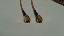 US MADE   SMA male  TO  SMA  male MIL - RG-316  coax cable  30 ft     50 ohm   picture