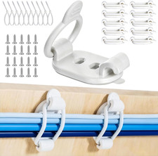 10 Pack Adhesive Cable Clips, Adjustable Cable Management Clips White picture