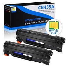 2 PACK - CB435A 35A Toner Cartridge for HP LaserJet P1005 P1006 P1003 P1009 picture