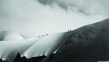 Landscape nature ice mountains people Custom Gaming Mat Desk picture