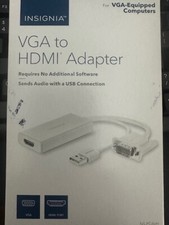 Insignia HDMI to VGA Adapter Black For Mac and Windows picture