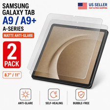 Samsung Galaxy Tab A9 A9+ Anti-Glare Matte Screen Protector Hydrogel 2 Pack picture