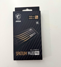 MSI SPATIUM M480 PRO 1TB PCIe 4.0 NVMe M.2 Internal SSD 7400/6000 picture