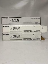 3 Open OEM Canon iR ADVANCE 4045,4051,4245,4251 GPR-42 Black Toners, 4791B003 picture