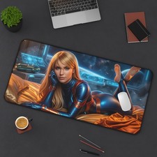 Samus Mouse Pad, Samus Aran Desk Mat, Gamer Gift XXL picture