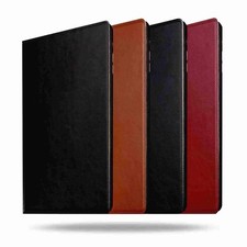 iPad Air 2 Genuine Leather Cowhide Folio Stand Case Cover w/ Sleep-Wake  picture