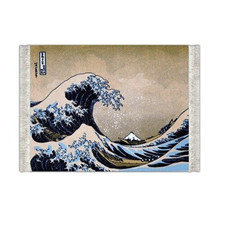 FiberLok Mouse Rug The Great Wave off Kanagawa by Katsushika Hokusai USA Made picture
