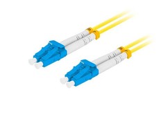 Patchcord światłowodowy Lanberg SM LC/UPC-LC/UPC DUPLEX 3.0MM LSZH G657A1 10m żó picture
