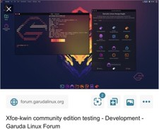 Garuda XFCE Linux Dvd Canada Only LATEST VERSION picture