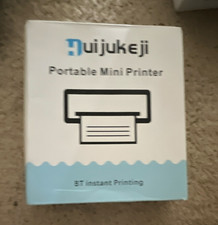 Huijukeji Portable Mini Printer Bluetooth Thermal Inkless B&W A4 203 DPI picture