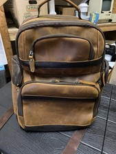 TIDING Leather Backpack 15.6