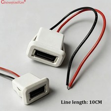 4PCS USB 2.0 Type-A Female Socket with Wire Waterproof Charging Port Power Conne picture