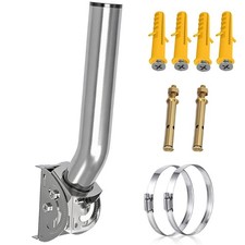 Wireless Bridge Mount,Dual Screw Locking 430 Stainless Steel J Pole Bracket picture