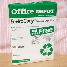 Office Depot Enviro Copy Paper 8½