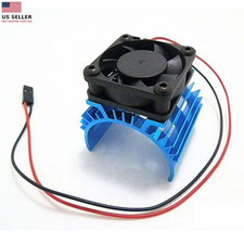 Aluminum Alloy RC Electric Motor Heat Sink Heatsink with 5V Cooling Fan for 1/8 picture