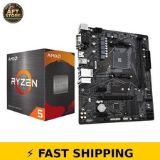 Micro Center AMD 5500 Processor & Gigabyte A520M Motherboard picture