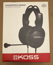 Koss SB-40 Double Muff Headphones with Flexible Boom Microphone - NEW IN BOX picture