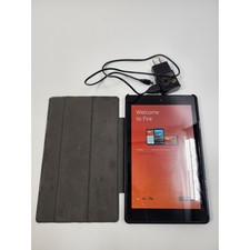 Amazon Fire 7 Tablet Model SX034QT Black with Fintie Case and Charger Bundle picture