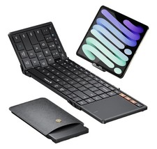 ProtoArc XK01 TP Foldable Keyboard with Touchpad, 0.65 in Keycaps, Black picture