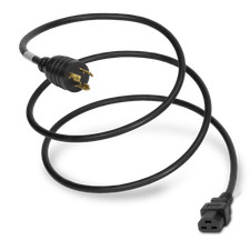 10 Pack of NEMA L6-20P to C21 20A 250V 12/3 SJT Power Cord - Black - 8ft picture