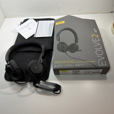 Jabra Evolve2 40 SE USB-A MS Stereo Wired Headset Black Teams Certified OPEN BOX picture