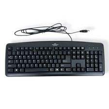 HP Wired USB Standard Desktop Keyboard Black 434821 001 002 007 (New) picture