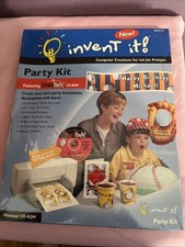 New Vintage 2000 Invent It Party Kit Featuring CreataParty CD Rom & Paper Pack picture