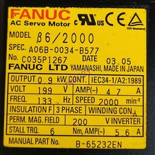 1 PCS A06B-0034-B577 Brand New A06B 0034 B577 servo motor A06B0034B577 DHL/FedEx picture