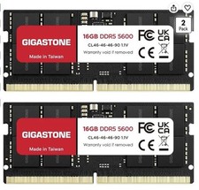 LAPTOP RAM MEMORY GIGASTONE 32GB Kit (2x16GB) DDR5 5600MHz PC5-44800 Unbuffered picture
