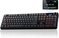 EPOMAKER X Aula F108 PRO Wireless Gaming Keyboard with Screen(Black Gradient) picture