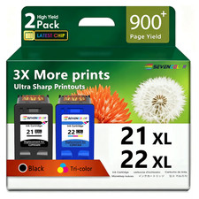 21XL 22XL High Yield Ink Cartridges Combo Pack | (2-Pack, 1 Black / 1 Tri-Color) picture