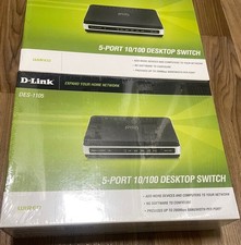 2 Pack (1 sealed 1 open box) D-Link  DES-1105 10/100 Mbps 5-Port External Switch picture