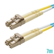 7M LC UPC to LC UPC Fiber Optic OM3 Duplex 50/125 MultiMode Optical Patch Cable picture