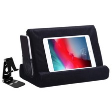 2pcs Multi-Angle Tablet Holder Cushion Stand with Net Pocket & Black Color Ph... picture