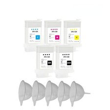 5PC 130ML PFI-120 Empty Ink Cartridge for Canon TM-200 TM-205 TM-300 TM-305 picture
