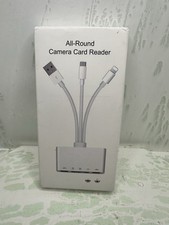 5-in-1 Multi-Function MEMORY CARD READER USB Adapter & SD Reader White New picture