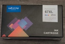 1 Each Black & Tricolors 67XL High Yield Ink Cartridge HP Compatible myCartridge picture