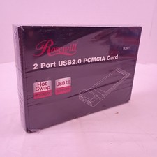 Rosewill RC601 2 Port USB2.0 PCMCIA Card Hot Swap USB 2.0 New in Box  picture